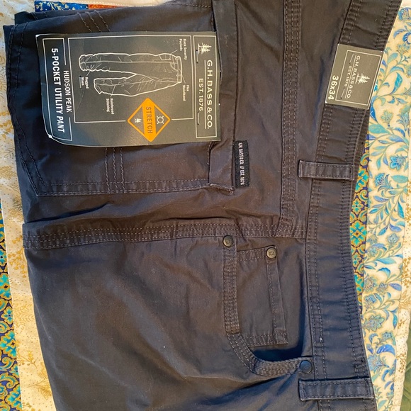 GH Bass Men’s Utility Pants 36x34 Charcoal NWT - Picture 2 of 2